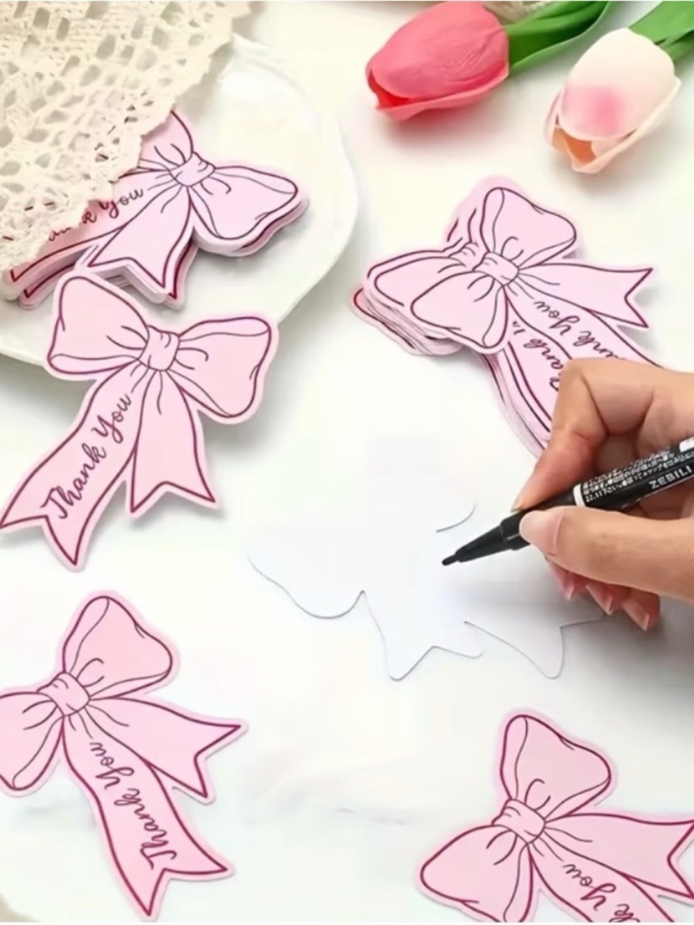 590pcs Shipping Bundle: 30 L Poly Mailers, 30 Cards, 30 Gift Bags & 500 Stickers - Picture 9 of 13
